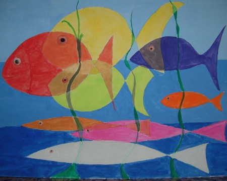 Esercitazioni con tempera: miscelare i colori